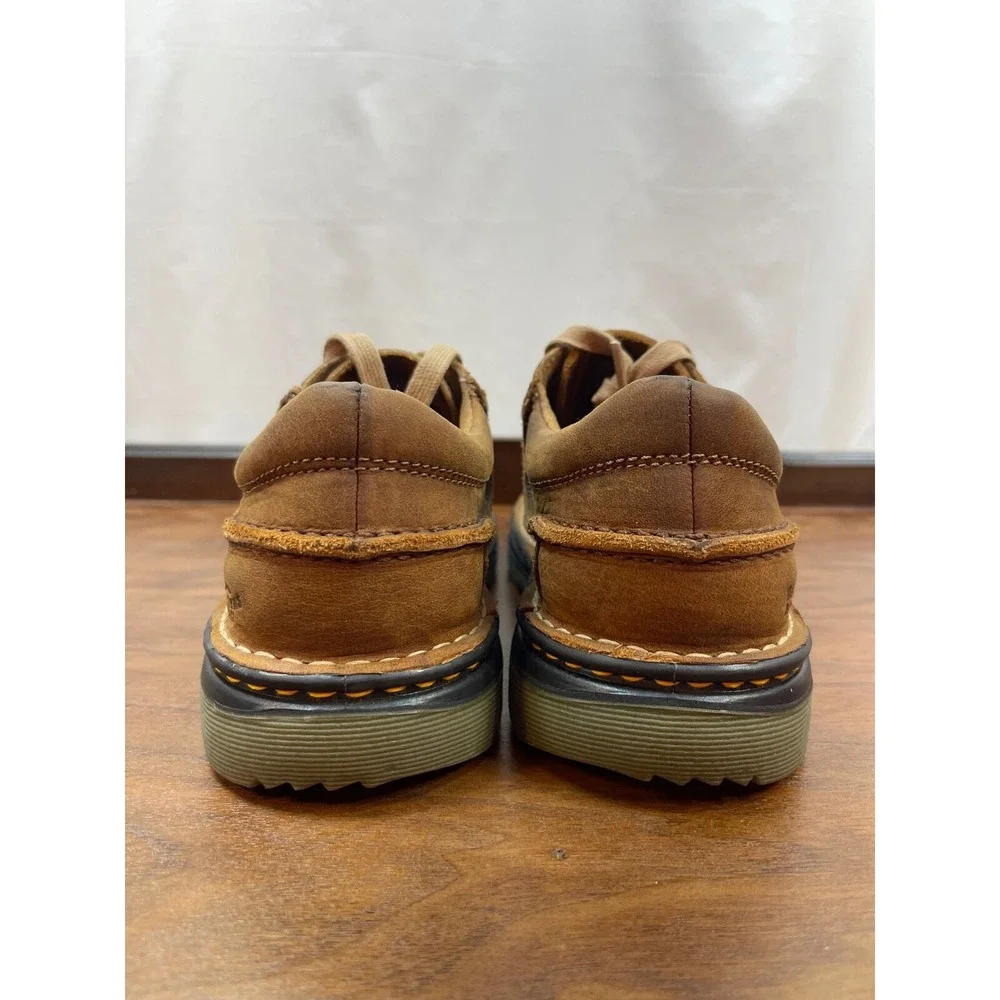 Dr Martens Mens US SZ 7 UK SZ 6  3 Eyelet Oxford Camel Tan Brown Rare EUC Clean